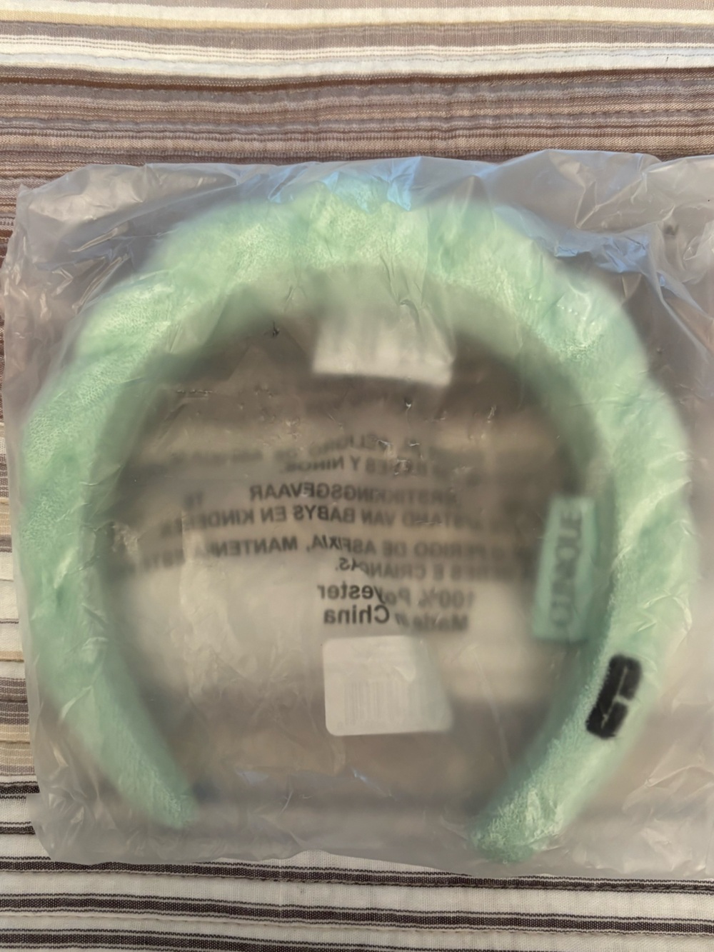 Clinique Mint Green Padded Spa Headband